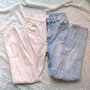 TWO TONE DENIM JEANS